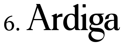 Font 6 Ardiga