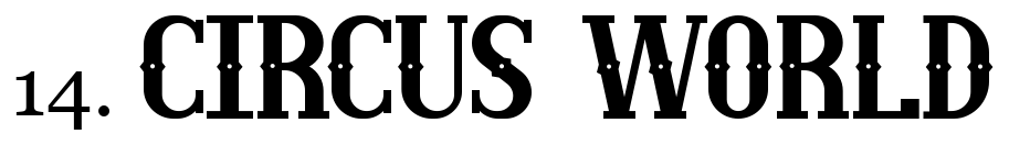 Font 14 Circus World