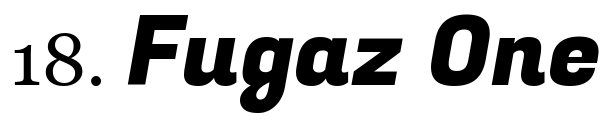 Font 18 Fugaz One