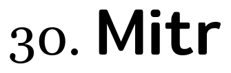 Font 30 Mitr