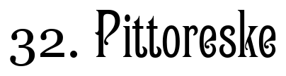 Font 32 Pittoreske