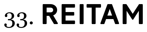 Font 33 Reitam